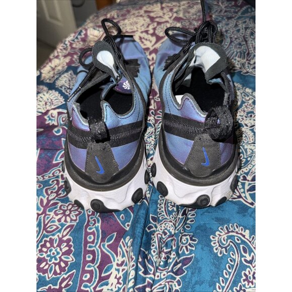 Nike React Element 55 PRM "Sunset" Black Purple White BQ9241-002 Men's 10 - Picture 8 of 12